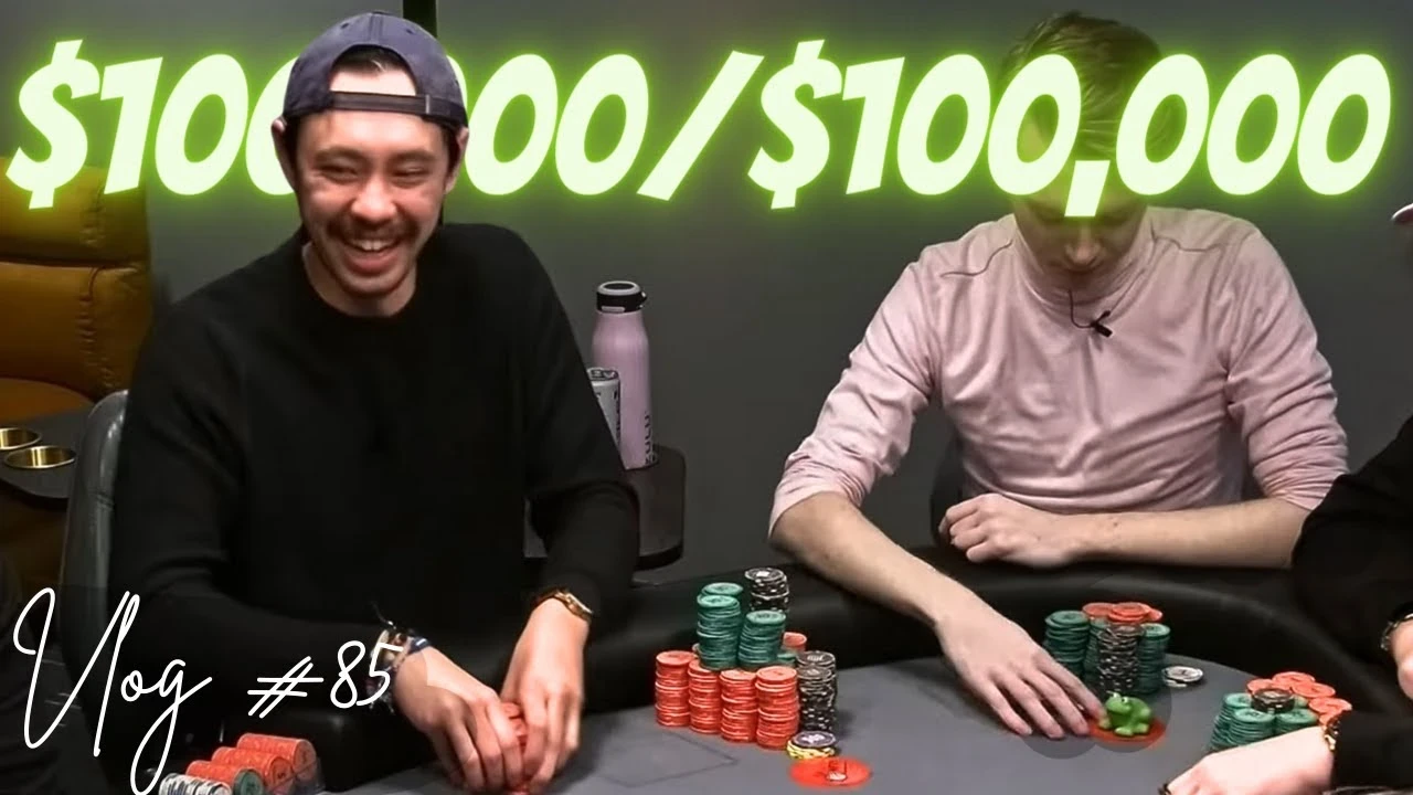 Poker YouTuber Bluffalo Sam bankroll challenge thumbnail from latest vlog.