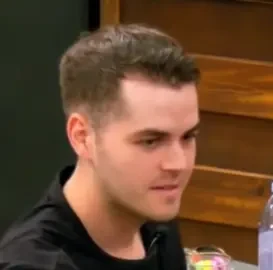 Brant seated playing mid-stakes cash game poker on the Poker At The Lodge livestream.