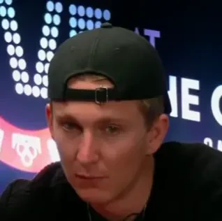 Connor Rash seated playing high stakes cash game poker on the Bally Live Poker livestream.