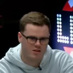 Dale seated playing high stakes cash game poker on the Bally Live Poker livestream.