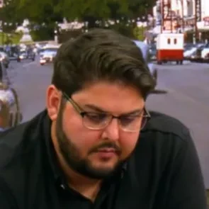 Dbomb seated playing mid-stakes cash game poker on the Poker At The Lodge livestream.