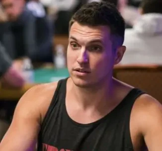 Doug Polk seated playing high stakes cash game poker at Poker At The Lodge.