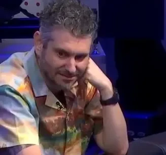Ethan Klein seated playing high stakes cash game poker on No Gamble No Future