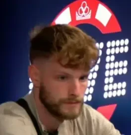 Gavin seated playing high stakes cash game poker on the Bally Live Poker livestream.