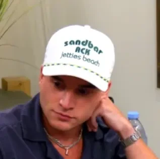 Heff seated playing mid-stakes cash game poker on the Poker At The Lodge livestream.