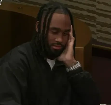 John Johnson III seated playing high stakes cash game poker on Hustler Casino Live