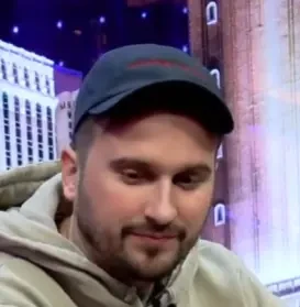 Julien "KroolhearT" Martini seated playing high stakes cash game poker on The Venetian Poker Live stream.