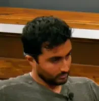 Lil Meet seated playing mid-stakes cash game poker on the Poker At The Lodge livestream.