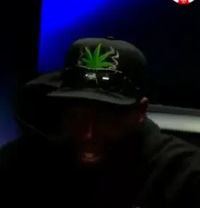 London seated playing high stakes cash game poker on the Bally Live Poker livestream.