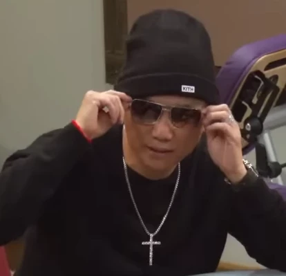 Phong Turbo Nguyen seated playing high stakes cash game poker.
