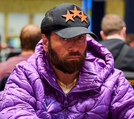 Rick Salomon seated playing high stakes cash game poker on livestream.
