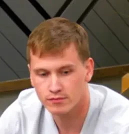 Rylan seated playing mid-stakes cash game poker on the Poker At The Lodge livestream.