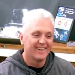 Shane seated playing low stakes cash game poker on the Poker At The Lodge livestream.