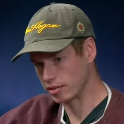 Spencer seated playing high stakes cash game poker on the Bally Live Poker livestream.