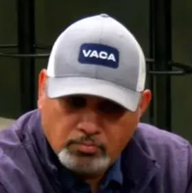 Sweaters seated playing mid-stakes cash game PLO4 poker on the Poker At The Lodge livestream.