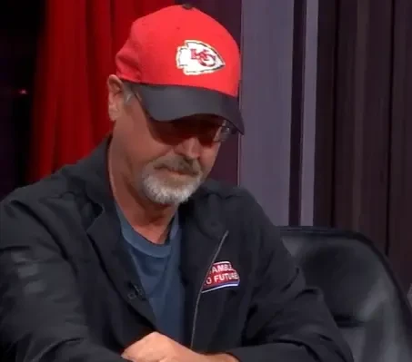 Tim Robl, father of Andrew Robl, seated playing high stakes cash game poker.